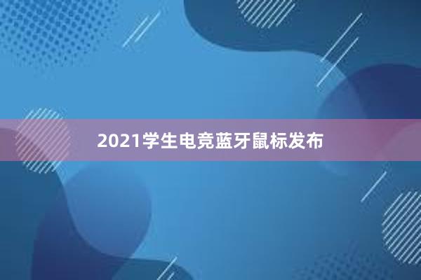 2021学生电竞蓝牙鼠标发布