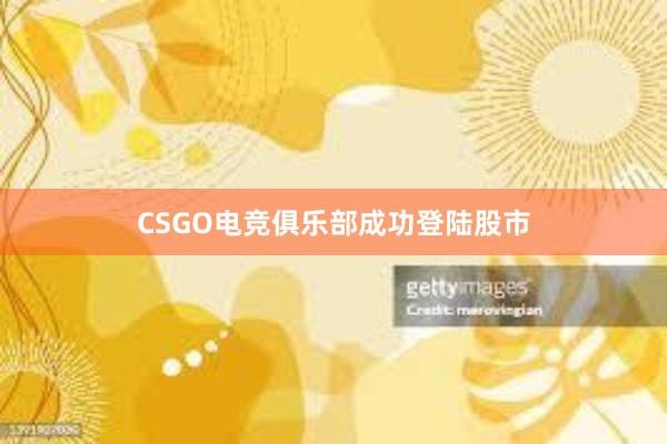 CSGO电竞俱乐部成功登陆股市