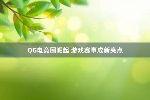 QG电竞圈崛起 游戏赛事成新亮点