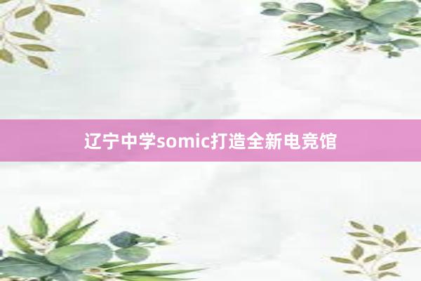 辽宁中学somic打造全新电竞馆